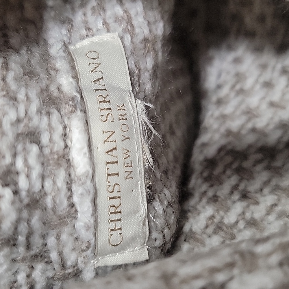 Christian Siriano Size Unmarked Possible S/M Beige / Cream Turtleneck Sweater - Picture 10 of 10